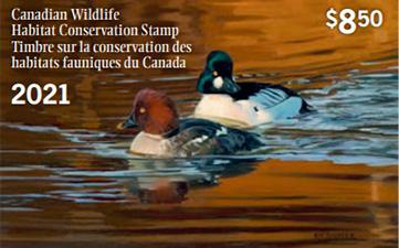Timbre sur la conservation des habitats fauniques du Canada. 