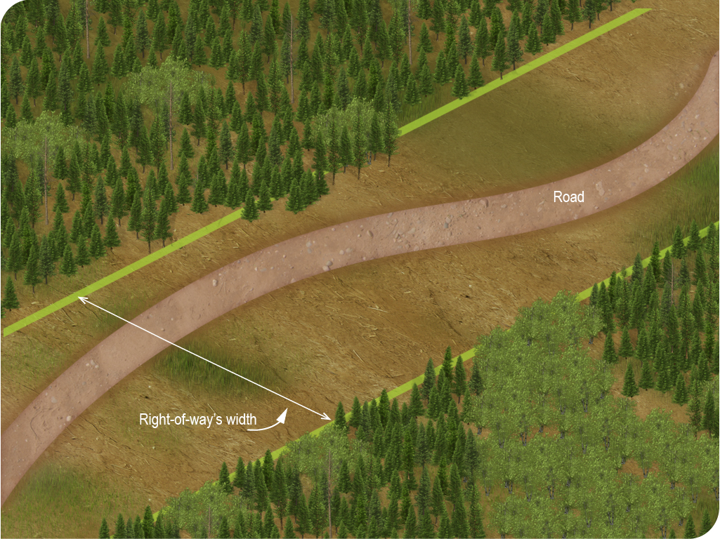 Figure 2D: Right-of-way deforestation